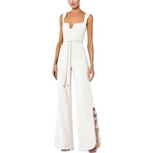 Alexis Women's Ivory Sweetheart Wide-Leg Zila Jumpsuit Size XS